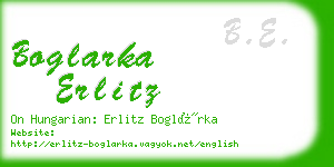 boglarka erlitz business card